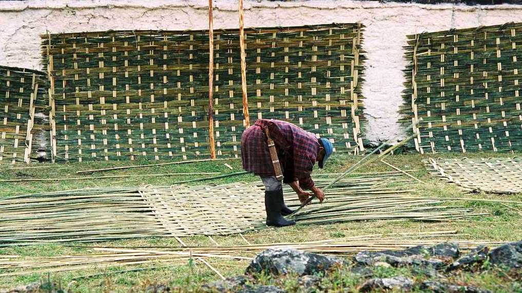 Crafting of bamboo in Bhutan 0