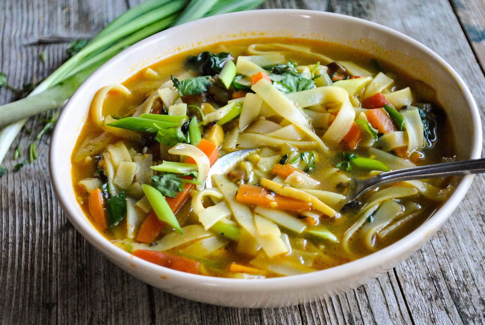 Vegan spicy noodle soup nepali thukpa 3