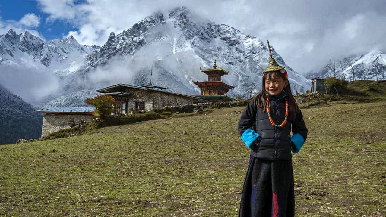Mountain In Spring Season Of Bhutan 0