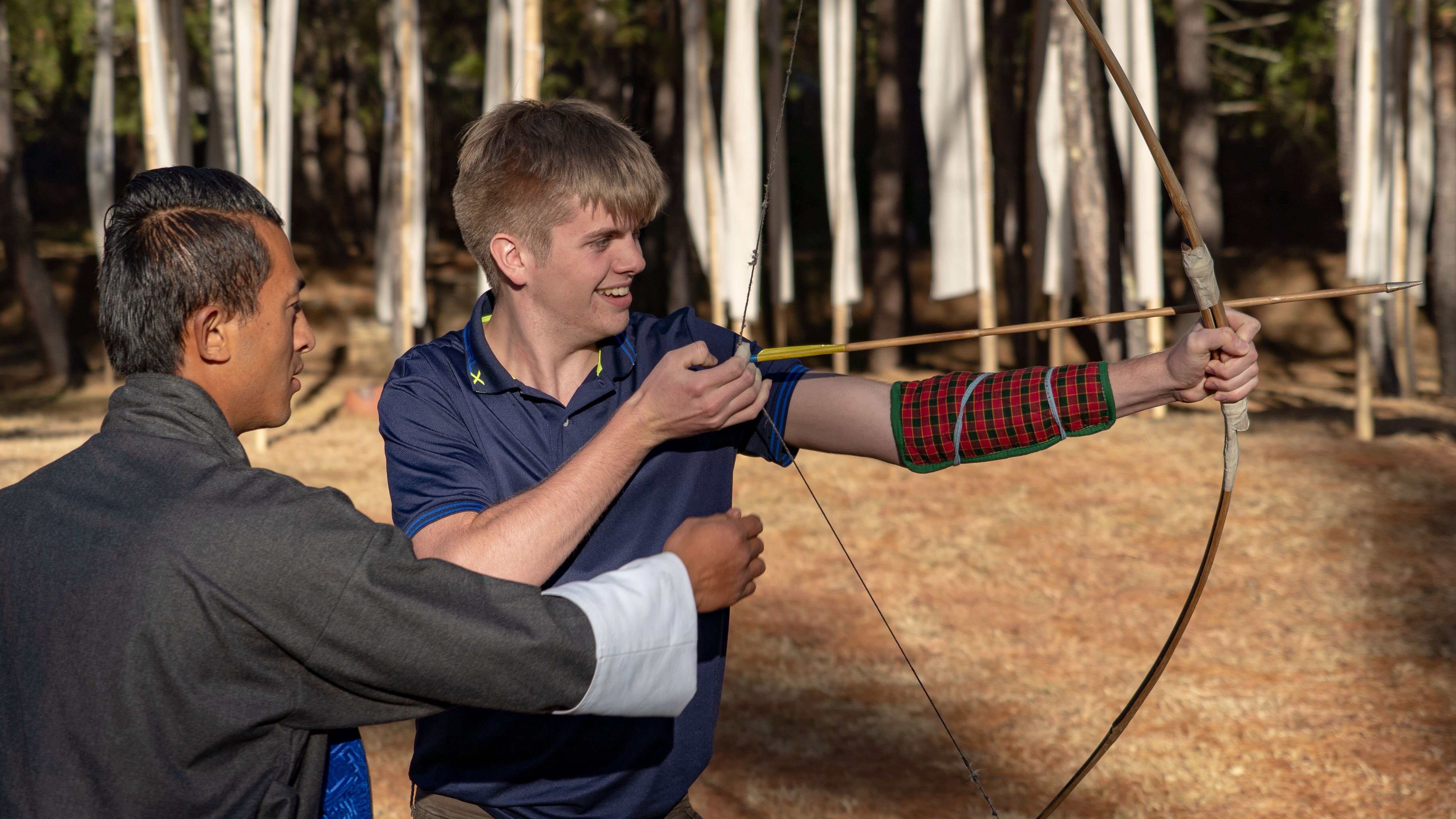 Learning Archery in Bhutan