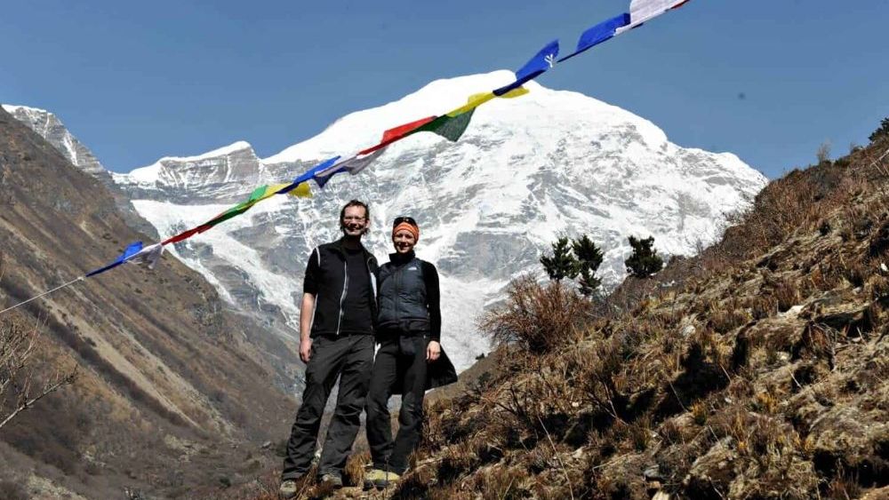 Trekking couple